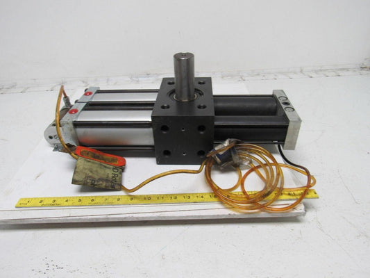 PHD R13R 8180-D Air Oil Tandem Rotary Actuator 180° Rotation 1-3/4" Shaft