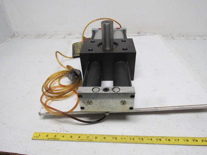 PHD R13R 8180-D Air Oil Tandem Rotary Actuator 180° Rotation 1-3/4" Shaft