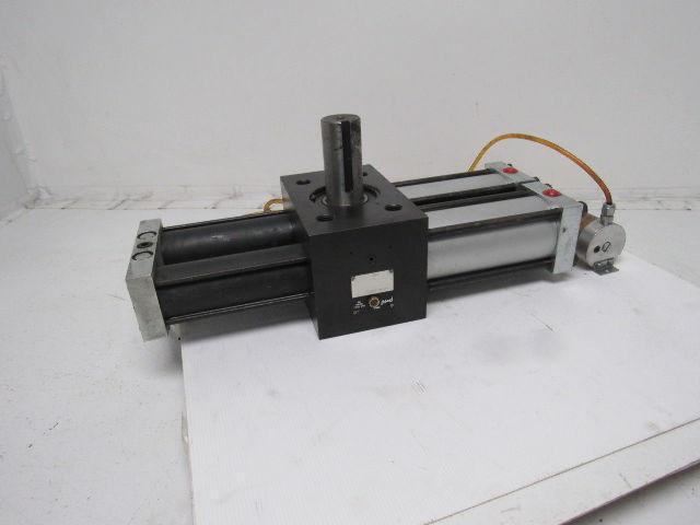 PHD R13R 8180-D Air Oil Tandem Rotary Actuator 180° Rotation 1-3/4" Shaft