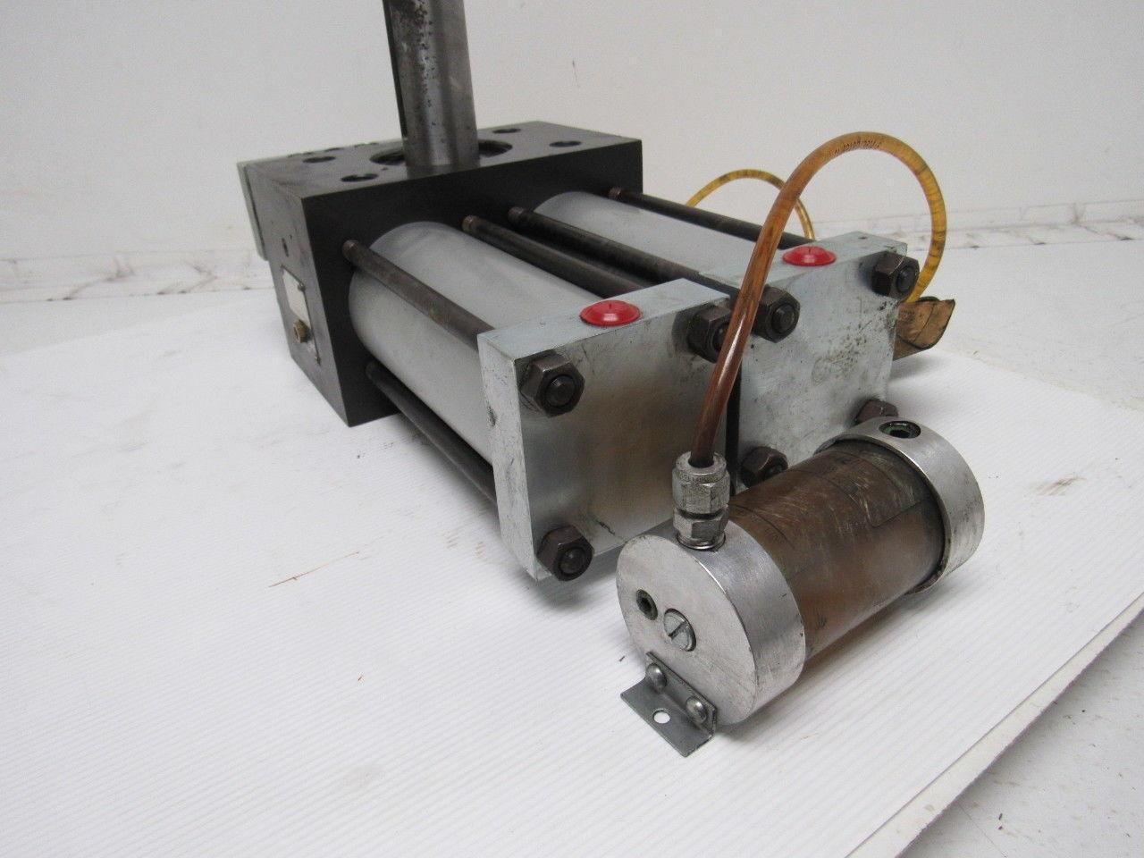 PHD R13R 8180-D Air Oil Tandem Rotary Actuator 180° Rotation 1-3/4" Shaft