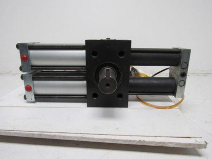 PHD R13R 8180-D Air Oil Tandem Rotary Actuator 180° Rotation 1-3/4" Shaft