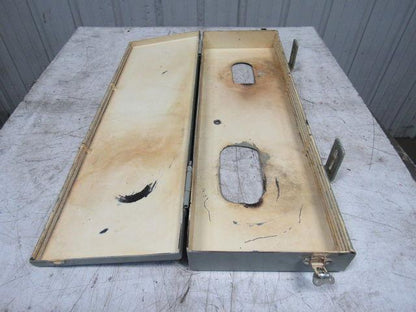 35"x 11" x 4"  V-Belt Drive And Idle Pulley Guard Hinged Door