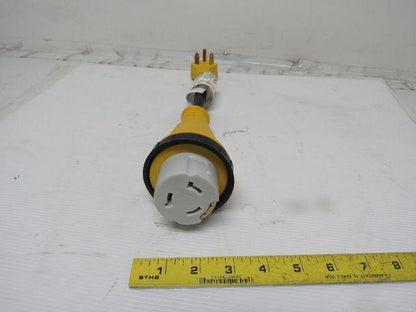 Epicord EXRV30M50T 12" 30A Male To 50A Female RV Adaptor Cord Twist Lock