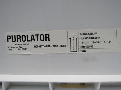 Purolator SLVA95 Serva-Cell VA 20x24x12" 95% Efficiency Intake Air Filter