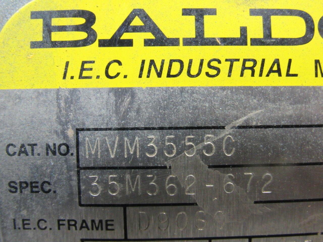 Baldor MVM3555C 2Hp 1.5kW 3450RPM 208-230/460V 3Ph 60Hz IEC Motor