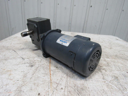 Leeson 098008.00 180VDC Electric Motor W/Hub City 40:1 Ratio Left Gear Reducer