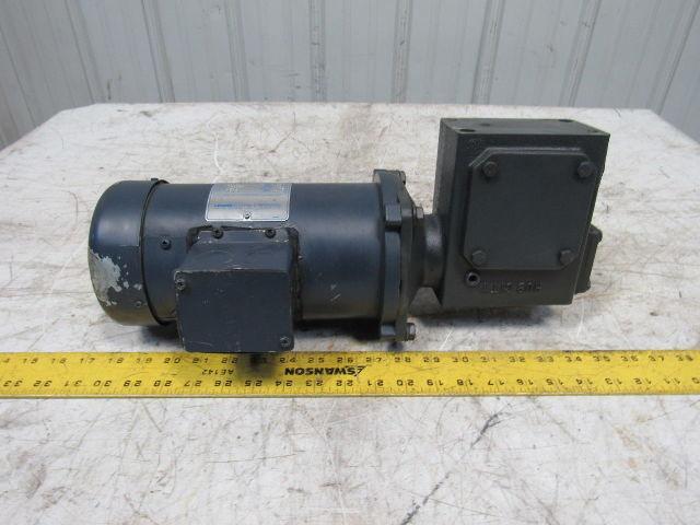 Leeson 098008.00 180VDC Electric Motor W/Hub City 40:1 Ratio Left Gear Reducer