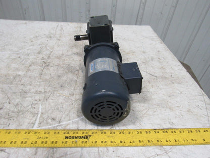 Leeson 098008.00 180VDC Electric Motor W/Hub City 40:1 Ratio Left Gear Reducer