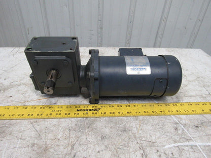 Leeson 098008.00 180VDC Electric Motor W/Hub City 40:1 Ratio Left Gear Reducer