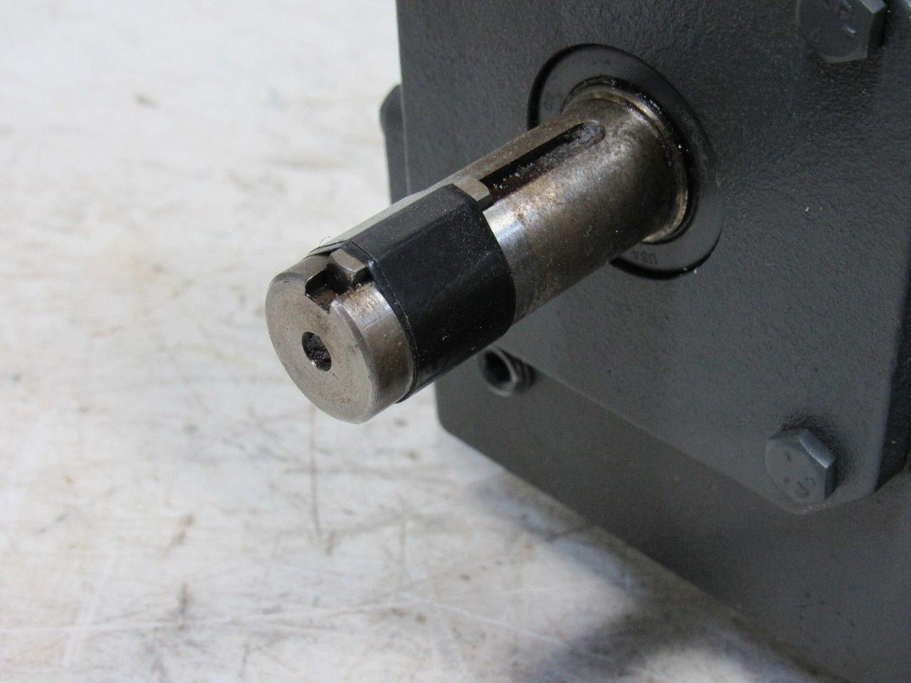 Leeson 098008.00 180VDC Electric Motor W/Hub City 40:1 Ratio Left Gear Reducer