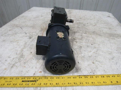 Leeson 098008.00 180VDC Electric Motor W/Hub City 40:1 Ratio Right Gear Reducer