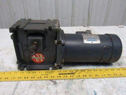 Leeson 098008.00 180VDC Electric Motor W/US Motors 40:1 Ratio Left Gear Reducer