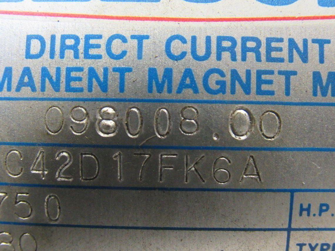 Leeson 098008.00 180VDC Electric Motor W/US Motors 40:1 Ratio Left Gear Reducer