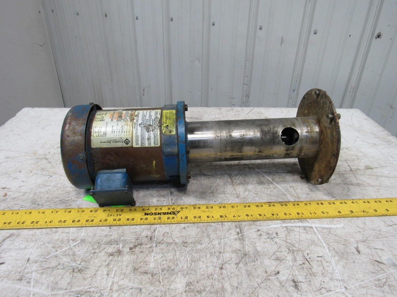 Franklin 1313490103 1/2Hp 3450/2875RPM 3Ph 50/60Hz 3" Centrifugal Pedestal Pump