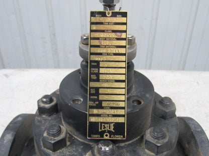 Leslie 841H2X1SL0 3" Flange 125CL 60PSIG Body Size 3 450°F MAX Gate Valve