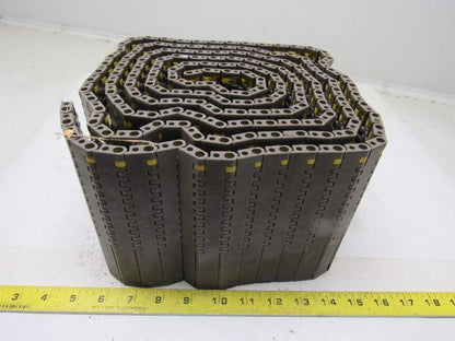 Rexnord DTS 8508 6.30" (4-1/2" Desc) Wide Flat Top Conveyor Chain Blade Edge 10'