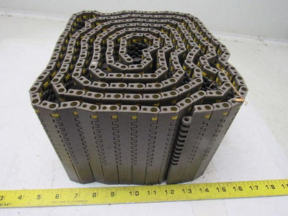 Rexnord DTS 8508 6.30" (4-1/2" Desc) Wide Flat Top Conveyor Chain Blade Edge 10'