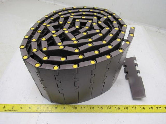 Rexnord HP5705-4.5 4-1/2" Mat Top Flat Transfer Blade Edge Conveyor Chain 10'