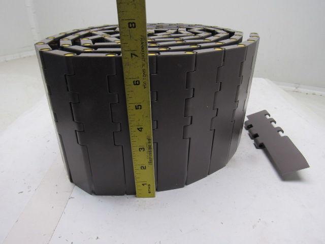 Rexnord HP5705-4.5 4-1/2" Mat Top Flat Transfer Blade Edge Conveyor Chain 10'
