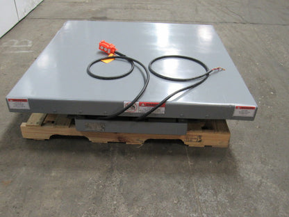 Globe 2000LB Hydraulic Scissor Lift Table 48"x48" Top 7-1/2"-46" 230/460V 3Ph