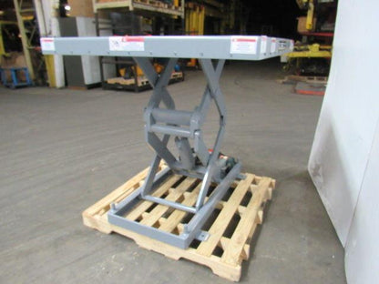 Globe 2000LB Hydraulic Scissor Lift Table 48"x48" Top 7-1/2"-46" 230/460V 3Ph