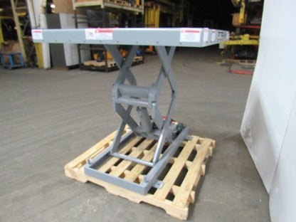 Globe 2000LB Hydraulic Scissor Lift Table 48"x48" Top 7-1/2"-46" 230/460V 3Ph