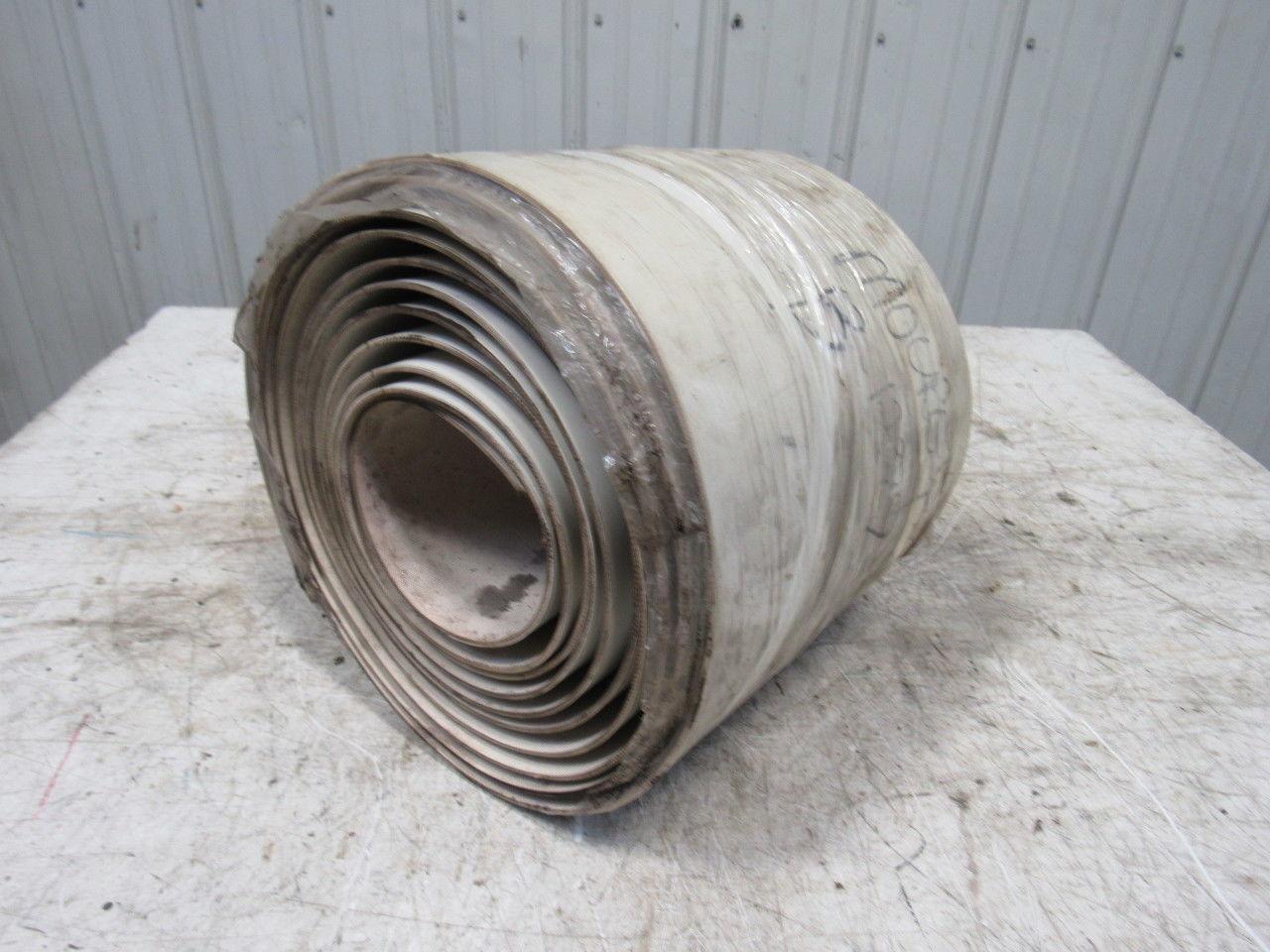 Dunham Rubber FUNP-3 White 3 Ply Center Guide Conveyor Belt 298-1/2" X 10-1/2"