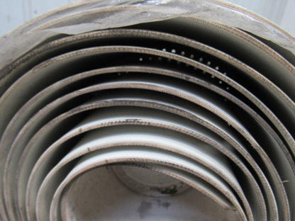 Dunham Rubber FUNP-3 White 3 Ply Center Guide Conveyor Belt 298-1/2" X 10-1/2"