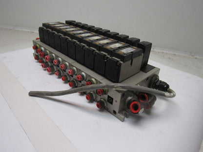 SMC NVFS3100-3FZC 4/2 Single Solenoid Spring Return 10 Valve Bank 94-138V Coil