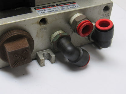 SMC NVFS3100-3FZC 4/2 Single Solenoid Spring Return 10 Valve Bank 94-138V Coil