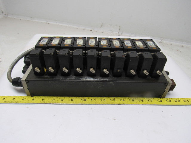 SMC NVFS3100-3FZC 4/2 Single Solenoid Spring Return 10 Valve Bank 94-138V Coil