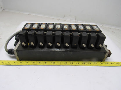 SMC NVFS3100-3FZC 4/2 Single Solenoid Spring Return 10 Valve Bank 94-138V Coil