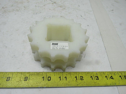 Rex Rexnord 114-4313-3 KU820-16T Nylon Modular Sprocket 1-1/2" Square Bore