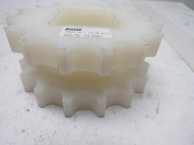 Rex Rexnord 114-4313-3 KU820-16T Nylon Modular Sprocket 1-1/2" Square Bore