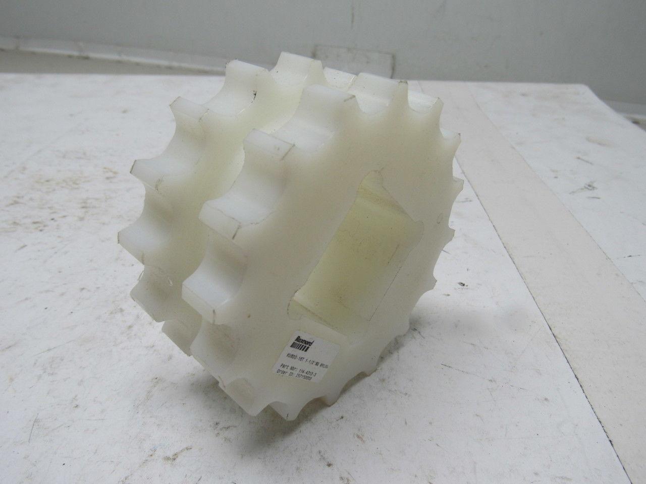 Rex Rexnord 114-4313-3 KU820-16T Nylon Modular Sprocket 1-1/2" Square Bore