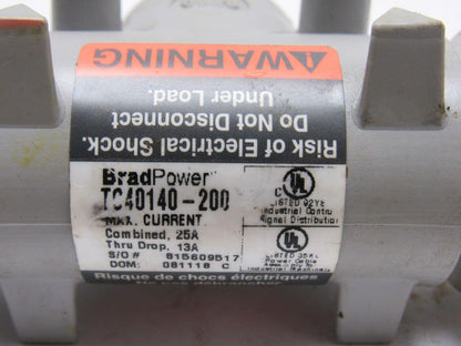BradPower TC40140-200 Woodhead Quick Change Tee Connector