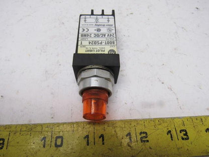 A-B Allen Bradley 800T-PSD24 Ser. T 18mm Pilot Light Amber 24V