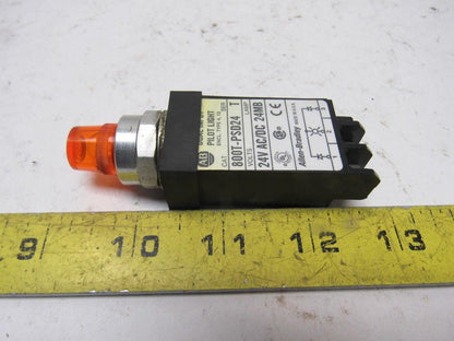 A-B Allen Bradley 800T-PSD24 Ser. T 18mm Pilot Light Amber 24V