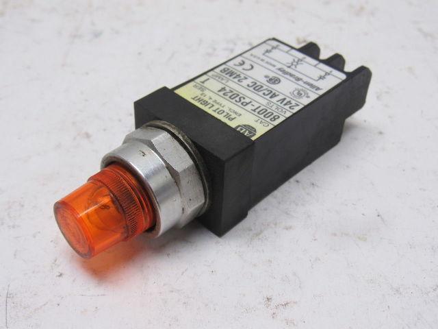 A-B Allen Bradley 800T-PSD24 Ser. T 18mm Pilot Light Amber 24V