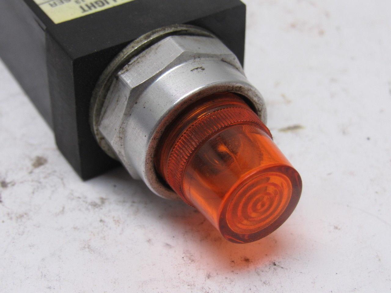 A-B Allen Bradley 800T-PSD24 Ser. T 18mm Pilot Light Amber 24V