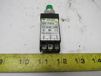 A-B Allen Bradley 800T-PSD24 Ser. T 18mm Pilot Light Green 24V