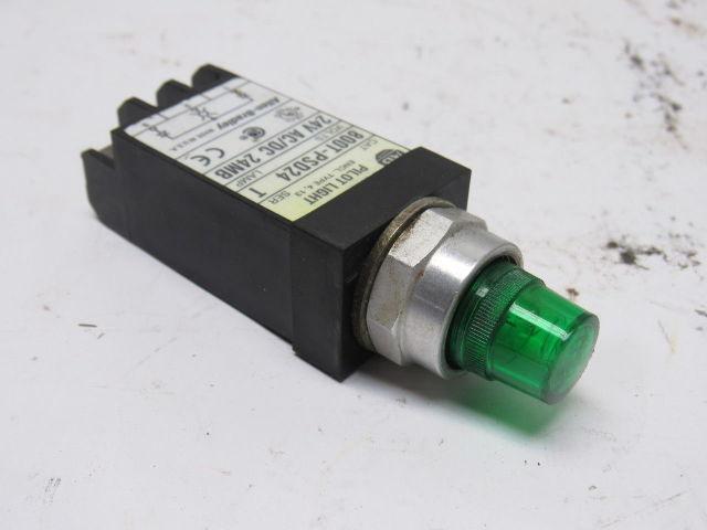 A-B Allen Bradley 800T-PSD24 Ser. T 18mm Pilot Light Green 24V