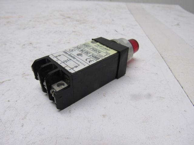 A-B Allen Bradley 800T-PSD24 Ser. T 18mm Pilot Light Red 24V