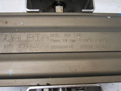Valbia DA100 Pneumatic Actuator 3" NPT Stainless Steel 3 Way Ball Valve