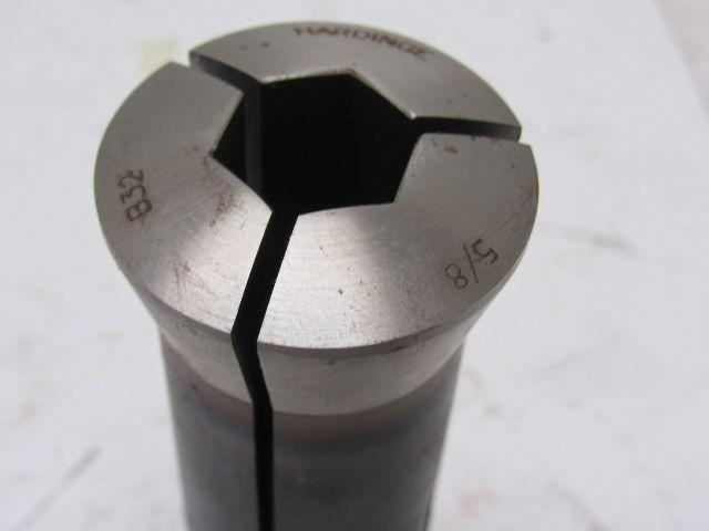 Hardinge 22490029006250 B32 5/8" HEX Hydromat Split Collet Heat Treated