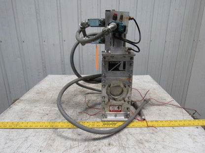 Salina Vortex B03 25550 2-1/4" Pneumatic Slide Gate Dry Material Cut Off Valve