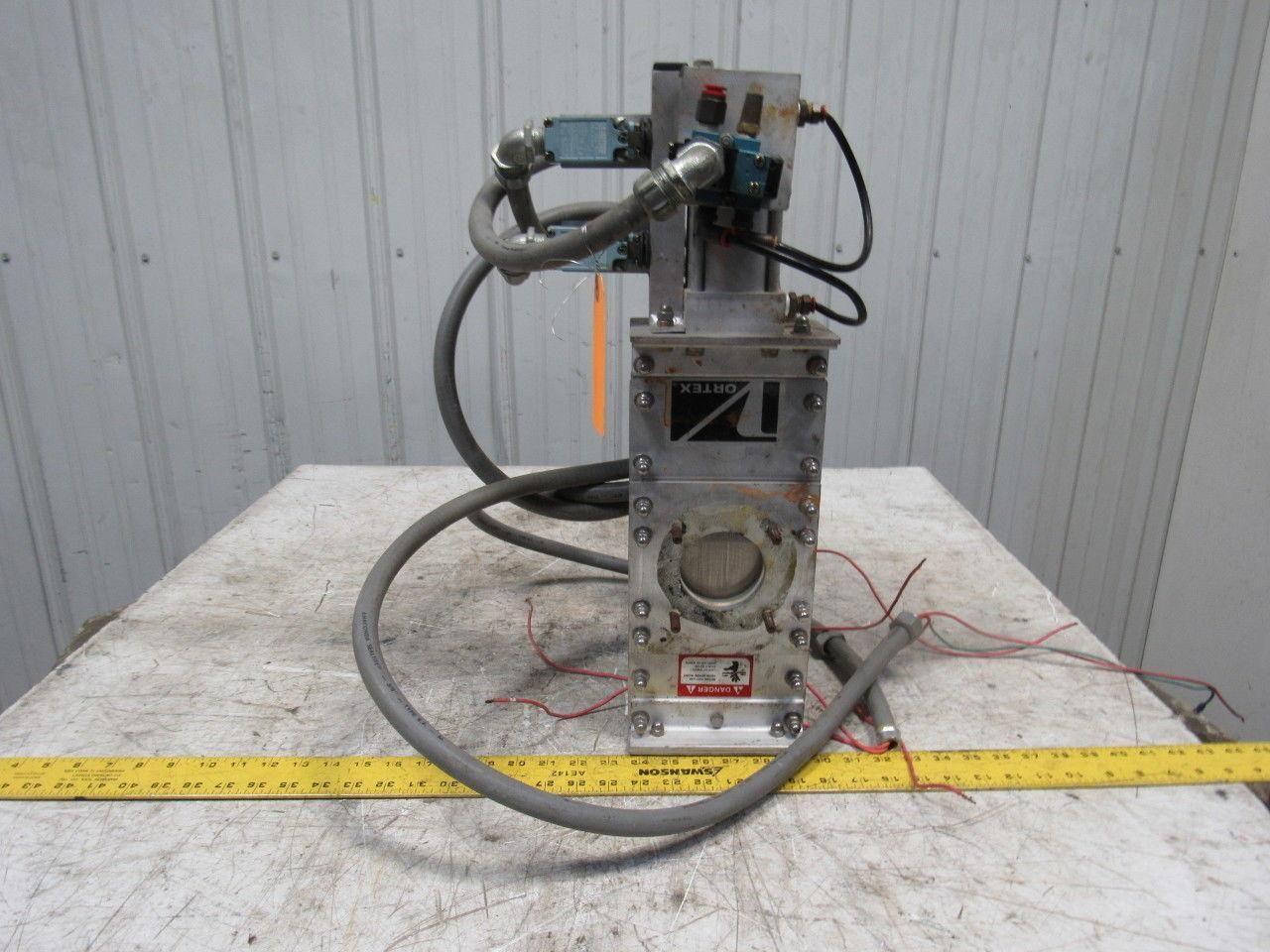 Salina Vortex B03 25550 2-1/4" Pneumatic Slide Gate Dry Material Cut Off Valve