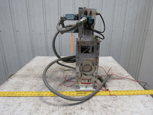 Salina Vortex B03 25550 2-1/4" Pneumatic Slide Gate Dry Material Cut Off Valve