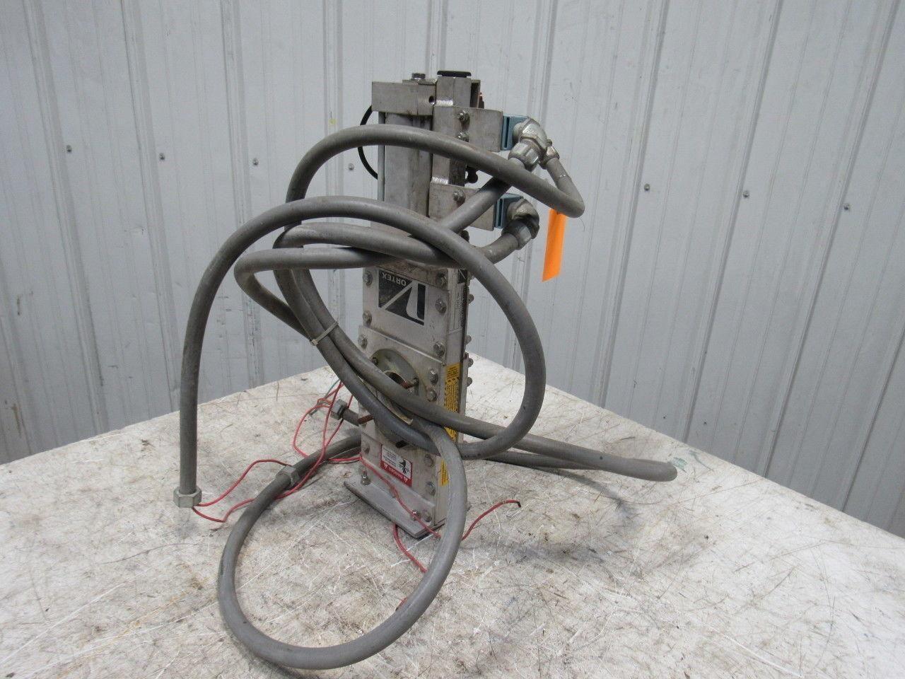 Salina Vortex B03 25550 2-1/4" Pneumatic Slide Gate Dry Material Cut Off Valve