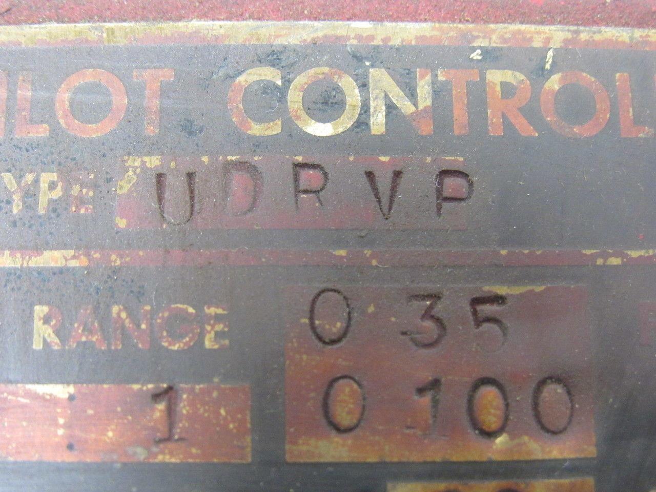 Leslie UDRVP 1:1 Ratio 600 PSIG Pressure Range 035-100 Pilot Control Valve